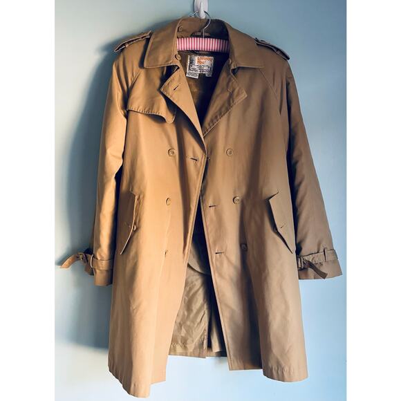 Vintage London Fog Trench Coat Women's 16 (Fits like Large) - Picture 7 of 8